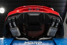 画像をギャラリービューアに読み込む, MBRP 18-20 Ford Mustang GT 5.0 w/ Quad Tip Active Exhaust Cat Back Split Rear T304 w/ Carb Fib Tips