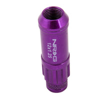 画像をギャラリービューアに読み込む, NRG 700 Series M12 X 1.25 Steel Lug Nut w/Dust Cap Cover Set 21 Pc w/Locks &amp; Lock Socket - Purple