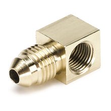 画像をギャラリービューアに読み込む, Autometer 1/8 NPTF Female to-4AN Male Pressure Gauge Adaptor 90 Deg (Brass)