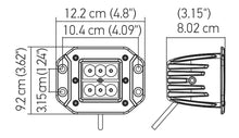 画像をギャラリービューアに読み込む, Hella Value Fit Flush Mount 3in 18W Cube Flood Beam LED Light