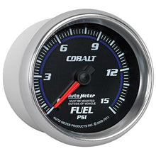 画像をギャラリービューアに読み込む, Autometer Cobalt 2-5/8in  Mechanical Fuel Pressure Gauge 0-15 PSI