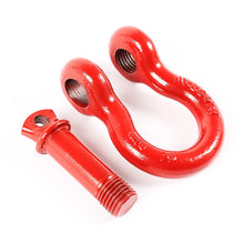 画像をギャラリービューアに読み込む, Rugged Ridge Red 7/8in D-Shackles