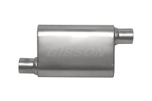 画像をギャラリービューアに読み込む, Gibson CFT Superflow Offset/Offset Oval Muffler - 4x9x13in/2.25in Inlet/2.25in Outlet - Stainless