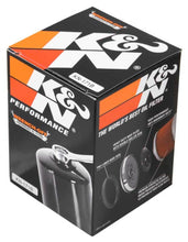 画像をギャラリービューアに読み込む, K&amp;N Harley-Davidson / Buell 3in OD x 4.063in H Black Oil Filter
