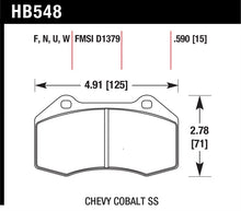 画像をギャラリービューアに読み込む, Hawk Miata Brembo / Renault Clio / Cobalt SS HP+ Street Front Brake Pads