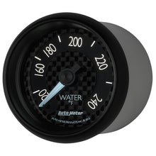 画像をギャラリービューアに読み込む, Autometer GT Series 52mm Mechanical 120-240 Deg F Water Temperature Gauge