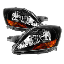 画像をギャラリービューアに読み込む, xTune Toyota Yaris Sedan 06-12 OEM Style Headlights - Black HD-JH-TYA06-AM-BK