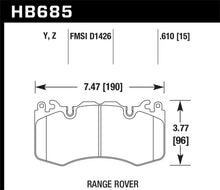 画像をギャラリービューアに読み込む, Hawk 10-11 Range Rover/Range Rover Sport Supercharged Performance Ceramic Street Front Brake Pads