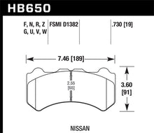 画像をギャラリービューアに読み込む, Hawk 09-11 Nissan GT-R HPS Street Front Brake Pads