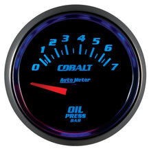 画像をギャラリービューアに読み込む, Autometer Cobalt 52mm 0-7 BAR Short Sweep Electric Oil Pressure Gauge