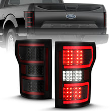 画像をギャラリービューアに読み込む, ANZO 18-19 Ford F-150 LED Taillight Black Housing Clear Lens Red Light Bar W/Sequential