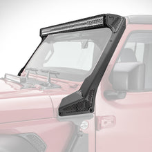 画像をギャラリービューアに読み込む, Go Rhino 18-20 Jeep Wrangler JL/JLU/Gladiator JT XE Windshield Light Bar Mount - 50in Single Row