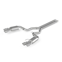画像をギャラリービューアに読み込む, MBRP 18-19 Ford Mustang GT 5.0 3in Dual Split Rear Cat Back w/ Quad 4.0in Dual Wall Tips- T304