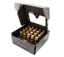 画像をギャラリービューアに読み込む, NRG 700 Series M12 X 1.25 Steel Lug Nut w/Dust Cap Cover Set 21 Pc w/Locks &amp; Socket - Chrome Gold