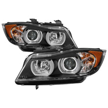画像をギャラリービューアに読み込む, Spyder BMW E90 3-Series 06-08 4DR V2 Headlights - HID Only - Black PRO-YD-BMWE9005V2-HID-DRL-BK
