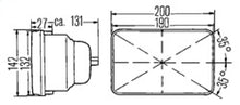 画像をギャラリービューアに読み込む, Hella Vision Plus 8in x 7in Sealed High Low Beam Headlamp - Single Lamp