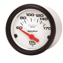 画像をギャラリービューアに読み込む, Autometer Phantom 2-1/16in 60-170 Deg F Electronic Oil Temperature Gauge