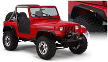 画像をギャラリービューアに読み込む, Bushwacker 87-95 Jeep Wrangler Flat Style Flares 4pc Excludes Renegade - Black