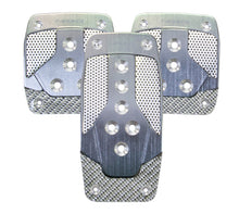 画像をギャラリービューアに読み込む, NRG Aluminum Sport Pedal M/T - Gunmetal w/Silver Carbon