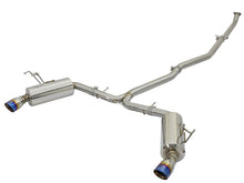 画像をギャラリービューアに読み込む, aFe POWER Takeda 16-17 Honda Civic I4-1.5L (t) 2.5-2.25in 304 SS CB Dual-Exit Exhaust Blue Tips