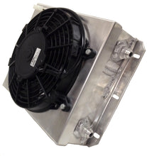 画像をギャラリービューアに読み込む, CSF Dual Fluid Bar &amp; Plate HD Oil Cooler w/9in SPAL Fan (1/3 &amp; 2/3 Partition) - 13.8in L x 10in H