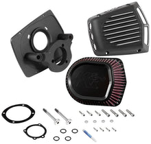 画像をギャラリービューアに読み込む, K&amp;N Street Metal Intake System for 01-16 Harley-Davidson Softail/Dyna - Shaker Black