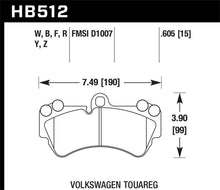 画像をギャラリービューアに読み込む, Hawk 08 Porsche Cayenne GTS/Turbo / 03-09 Cayenne / 04-05 VW Touareg DTC-30 Race Front Brake Pads