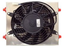 画像をギャラリービューアに読み込む, CSF Dual Fluid Bar &amp; Plate HD Oil Cooler w/9in SPAL Fan (1/3 &amp; 2/3 Partition) - 13.8in L x 10in H