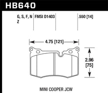 画像をギャラリービューアに読み込む, Hawk 09-10 Mini Cooper Performance Ceramic Street Front Brake Pads