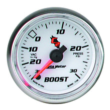画像をギャラリービューアに読み込む, Autometer C2 52mm 30 PSI Electronic Boost/Vac Gauge