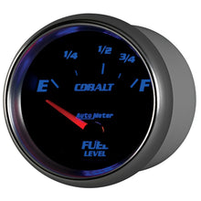 画像をギャラリービューアに読み込む, AutoMeter Gauge Fuel Level 2-5/8in. 73 Ohm(e) to 10 Ohm(f) Elec Cobalt