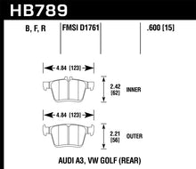 画像をギャラリービューアに読み込む, Hawk 15-17 Audi A3/A3 Quattro HPS 5.0 Rear Brake Pads