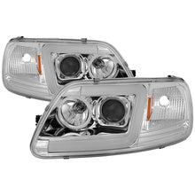 画像をギャラリービューアに読み込む, Spyder 97-03 Ford F-150 (After 6/1997) V2 Proj Headlights DRL LED - Chrm (PRO-YD-FF15097V2-LB-C)