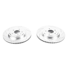 画像をギャラリービューアに読み込む, Power Stop 14-19 Chevrolet Corvette Rear Evolution Drilled &amp; Slotted Rotors - Pair