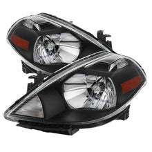 画像をギャラリービューアに読み込む, xTune Nissan Versa 07-12 Crystal Headlights Black HD-JH-NV07-AM-BK
