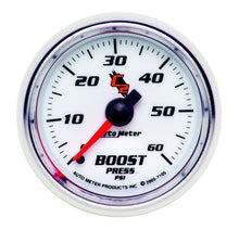 画像をギャラリービューアに読み込む, Autometer C2 52mm 0-60 PSI Mechanical Boost Gauge