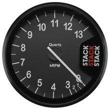 画像をギャラリービューアに読み込む, Autometer Stack Clubman Tachometer 80mm 0-3-13K RPM - Black