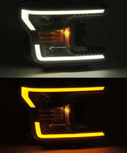 画像をギャラリービューアに読み込む, AlphaRex 18-19 Ford F-150 PRO-Series Proj Headlights Plank Style Matte Blk w/Activ Light/Seq Signal