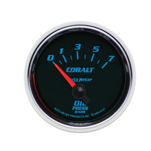 画像をギャラリービューアに読み込む, Autometer Cobalt 52mm 0-7 BAR Short Sweep Electric Oil Pressure Gauge