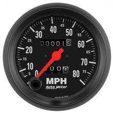 画像をギャラリービューアに読み込む, Autometer Z Series 3-3/8in Mechanical 0-80mph Speedometer Gauge