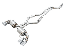画像をギャラリービューアに読み込む, AWE Tuning 2019+ BMW M340i (G20) Resonated Touring Edition Exhaust - Quad Chrome Silver Tips