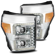 画像をギャラリービューアに読み込む, AlphaRex 11-16 Ford F-250 SD PRO-Series Projector Headlights Plank Style Design Chrome w/Seq Signal