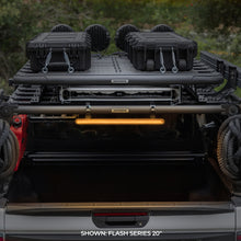 画像をギャラリービューアに読み込む, Go Rhino Xplor Flash Series Sgl Multi Function LED Light Bar (Track Mount) 10in. - Blk
