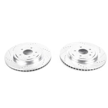 画像をギャラリービューアに読み込む, Power Stop 14-19 Chevrolet Corvette Rear Evolution Drilled &amp; Slotted Rotors - Pair