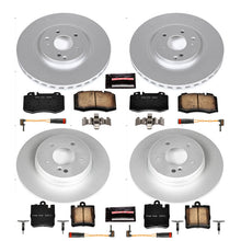 画像をギャラリービューアに読み込む, Power Stop 2004 Mercedes-Benz C230 Front &amp; Rear Z23 Coated Brake Kit
