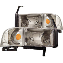 画像をギャラリービューアに読み込む, ANZO 1994-2001 Dodge Ram Crystal Headlights Chrome