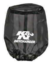 画像をギャラリービューアに読み込む, K&amp;N Drycharger Air Filter Wrap Round Tapered Black 5.375in Base ID x 4.375in Top ID x 7 H