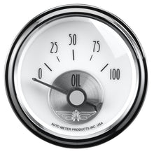 画像をギャラリービューアに読み込む, Autometer Prestige Series Pearl 2-1/16in 100PSI Electronic Oil Pressure Gauge
