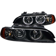 画像をギャラリービューアに読み込む, ANZO 1997-2001 BMW 5 Series Projector Headlights w/ Halo Black