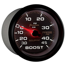 画像をギャラリービューアに読み込む, Autometer Phantom II 2-5/8in 30INHG-45PSI Phantom Mechanical Boost/Vacuum Gauge